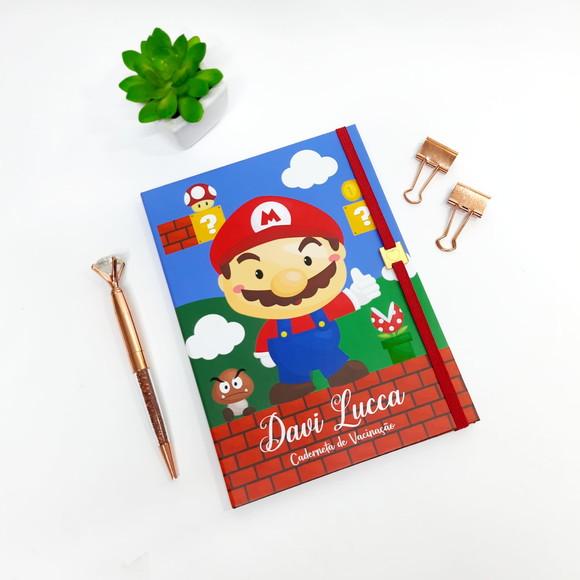 Capa para Caderneta de Vacinação Super Mario