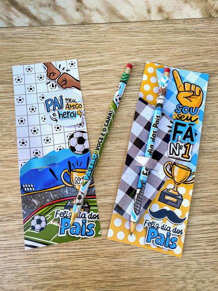 Card com Lápis Personalizado Dia dos Pais