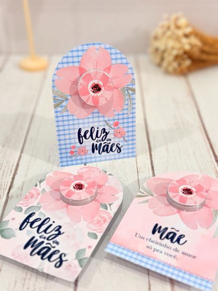 Card com Potinho de Creme Hidratante Dia das Mães