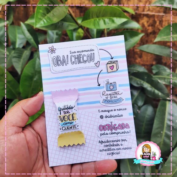 Cartão de Balinha Personalizada