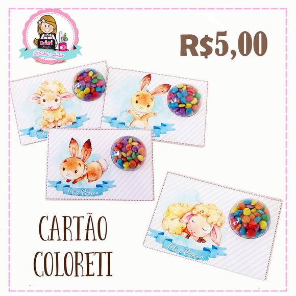 Cartão de Páscoa Coloreti