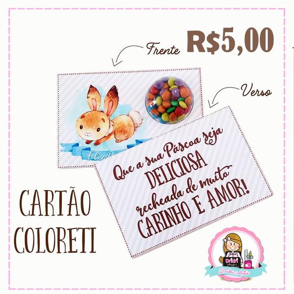 Cartão de Páscoa Coloreti