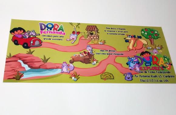 Convite Dora Aventureira