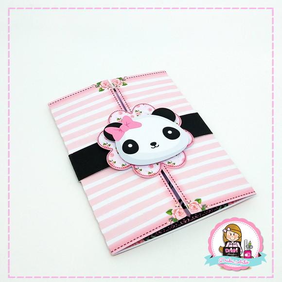 Convite Panda Rosa