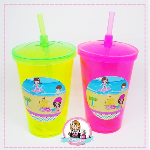 Copo 700ml com Canudo