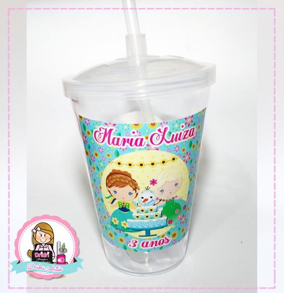 Copo c/ Canudo Personalizado