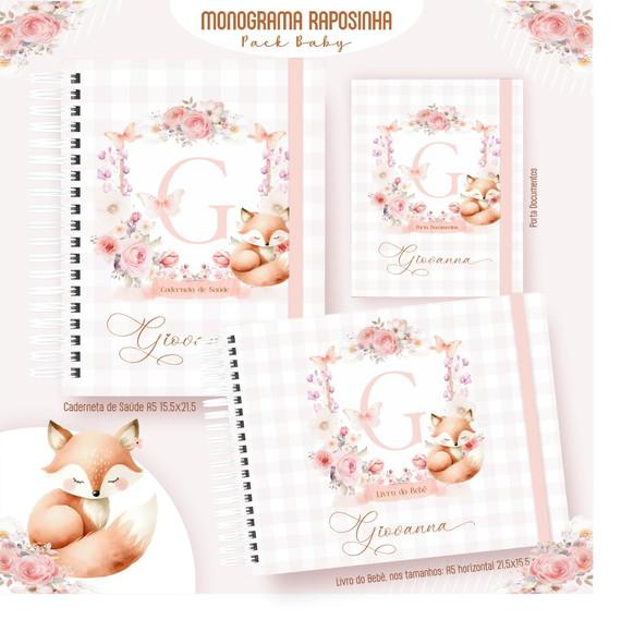 Kit Bebê Monograma Raposinha