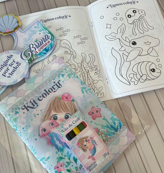 Kit Colorir Ariel