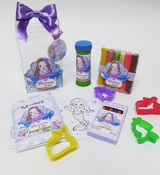 Kit Diversão na Caixa de Acetato Sereia
