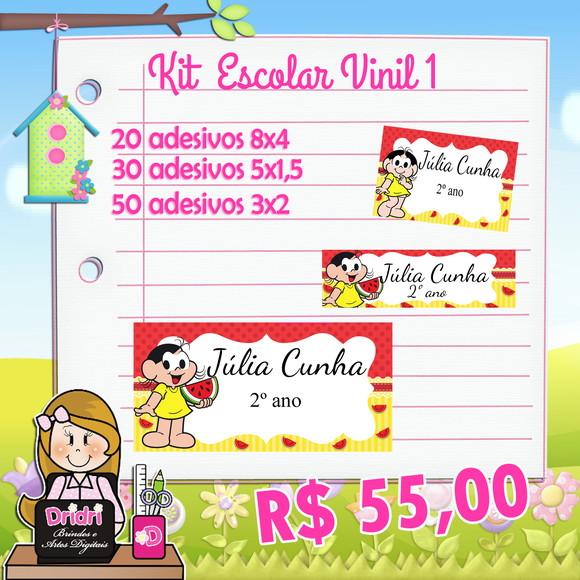 Kit etiquetas Escolar em Vinil