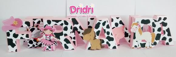 Letras 3D Fazendinha
