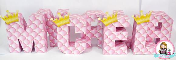 LETRAS 3D PRINCESA