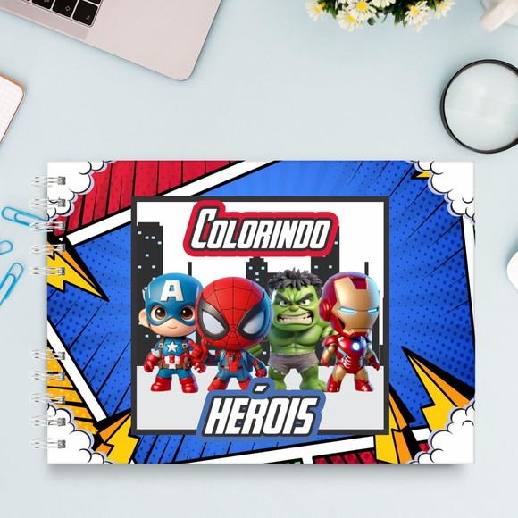Livro de Colorir Heróis