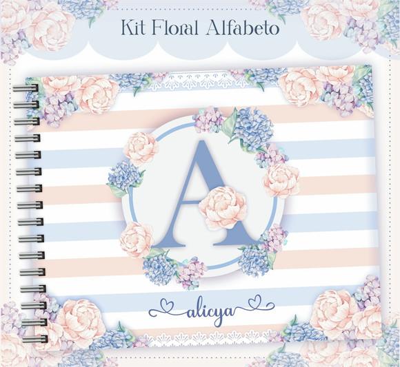 Livro do Bebê Alfabeto Floral