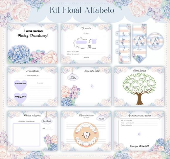 Livro do Bebê Alfabeto Floral