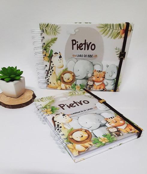 Livro do Bebê e Caderneta de Vacinação Safari