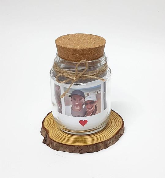 Potinho de Luz Personalizado com 4 Fotos