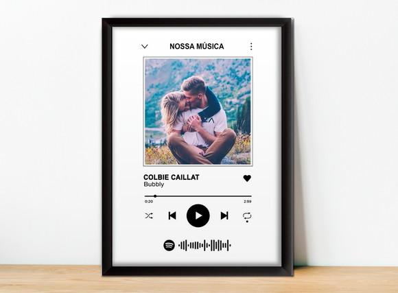 Quadro Interativo Spotify Dia dos Namorados