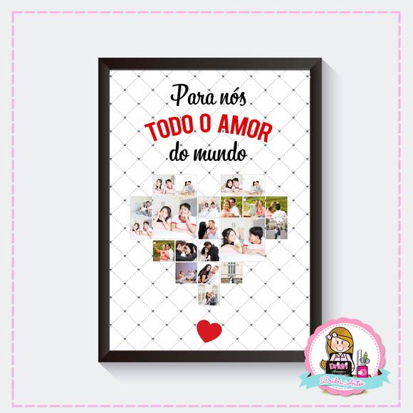 Quadro Digital Dia dos Namorados