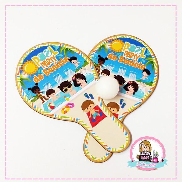 Raquete Personalizada Pool Party