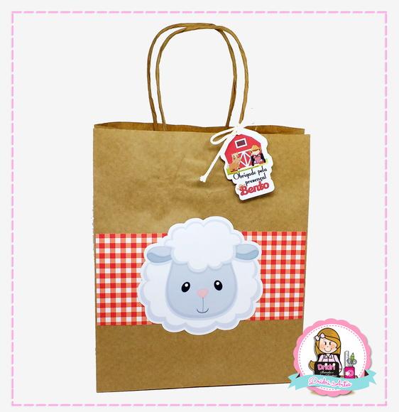 Sacola Personalizada Fazendinha