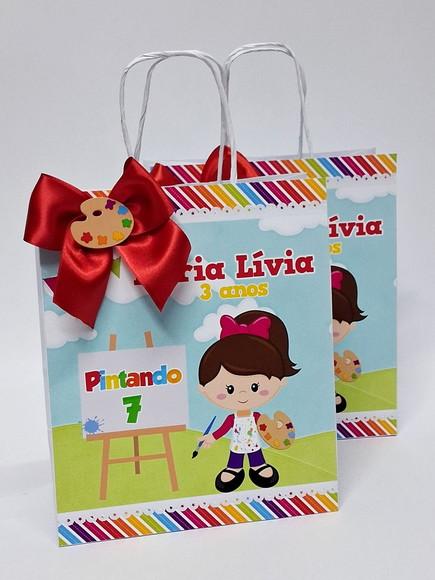 Sacolinha Personalizada Pintando o 7