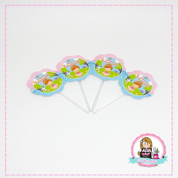 Topper para Doces Jardim Encantado
