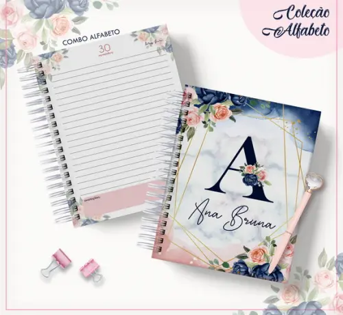 Agenda 2023 Floral Azul