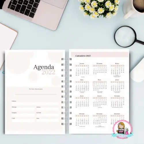 Agenda Diária 2023 Rosa