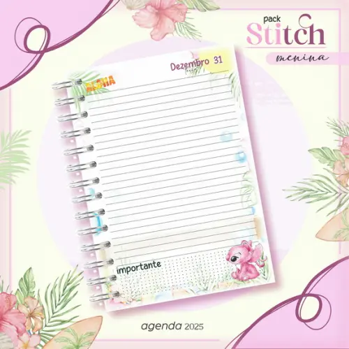 Agenda Escolar Stitch 2025