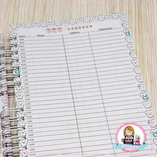 Agenda para Consultório Dentário