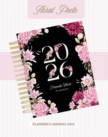 Agenda Personalizada 2026 Floral