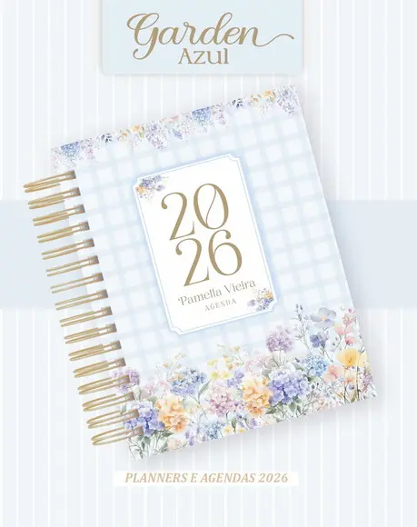 Agenda Personalizada 2026 Floral Gardem