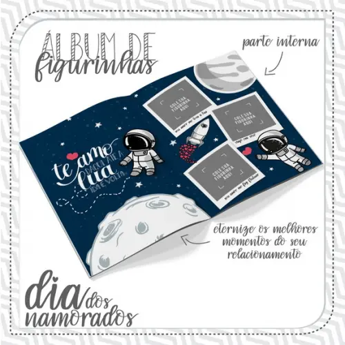 Álbum de Figurinhas Dia dos Namorados