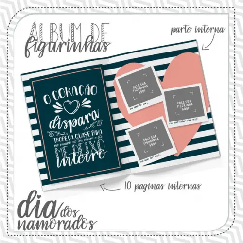 Álbum de Figurinhas Dia dos Namorados