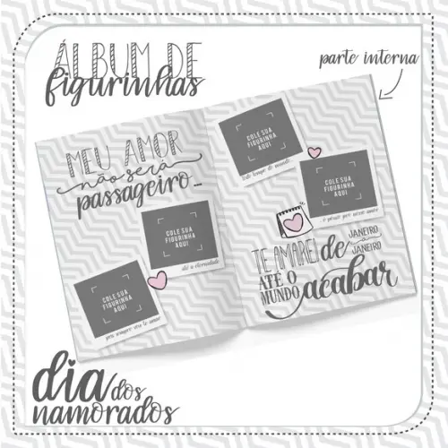 Álbum de Figurinhas Dia dos Namorados