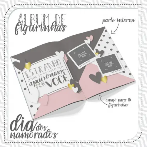 Álbum de Figurinhas Dia dos Namorados