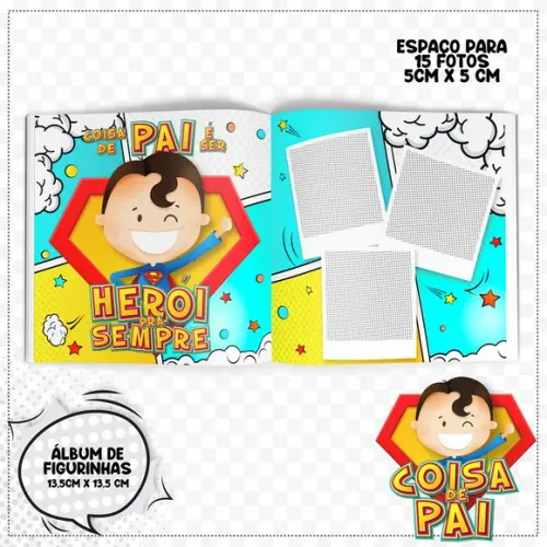 Álbum de Figurinhas dia Dos Pais