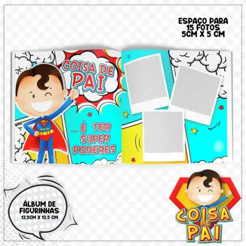 Álbum de Figurinhas dia Dos Pais