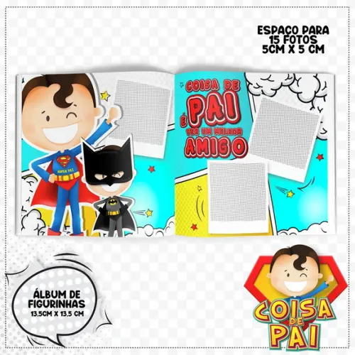 Álbum de Figurinhas dia Dos Pais