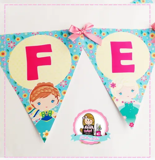 Bandeirola Frozen Fever