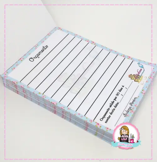 Bloco de Orçamento Personalizado.