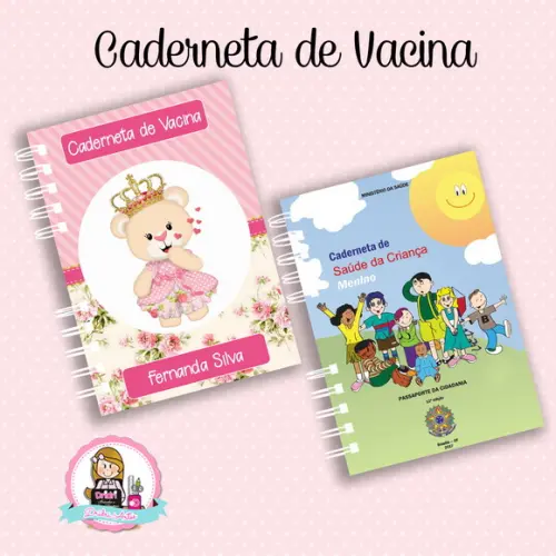 Caderneta de Vacina Ursinha Rosa
