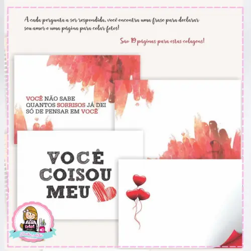 Caderno Apaixonado - Dia dos Namorados