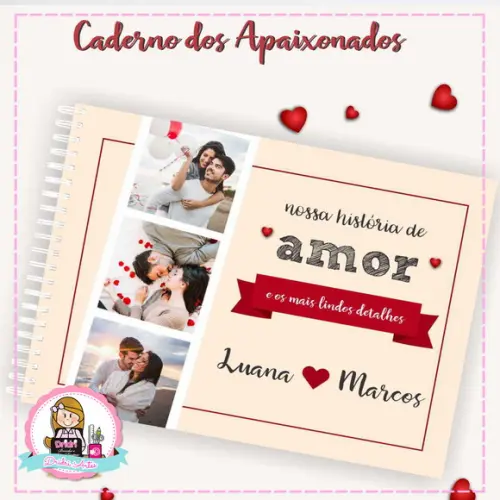 Caderno Apaixonado - Dia dos Namorados