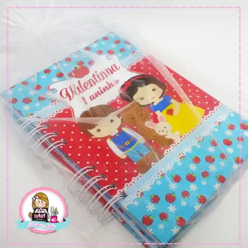 Caderno de Mensagens Branca de Neve
