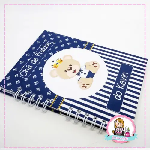 Caderno de Mensagens Ursinho Príncipe