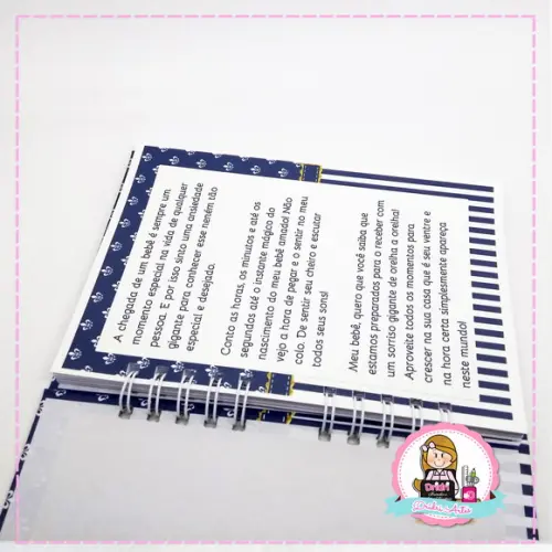 Caderno de Mensagens Ursinho Príncipe