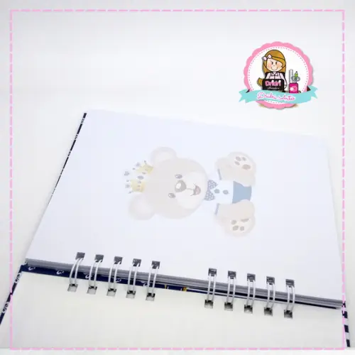 Caderno de Mensagens Ursinho Príncipe