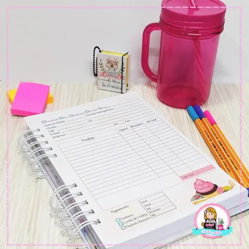 Caderno de Pedidos Confeiteira